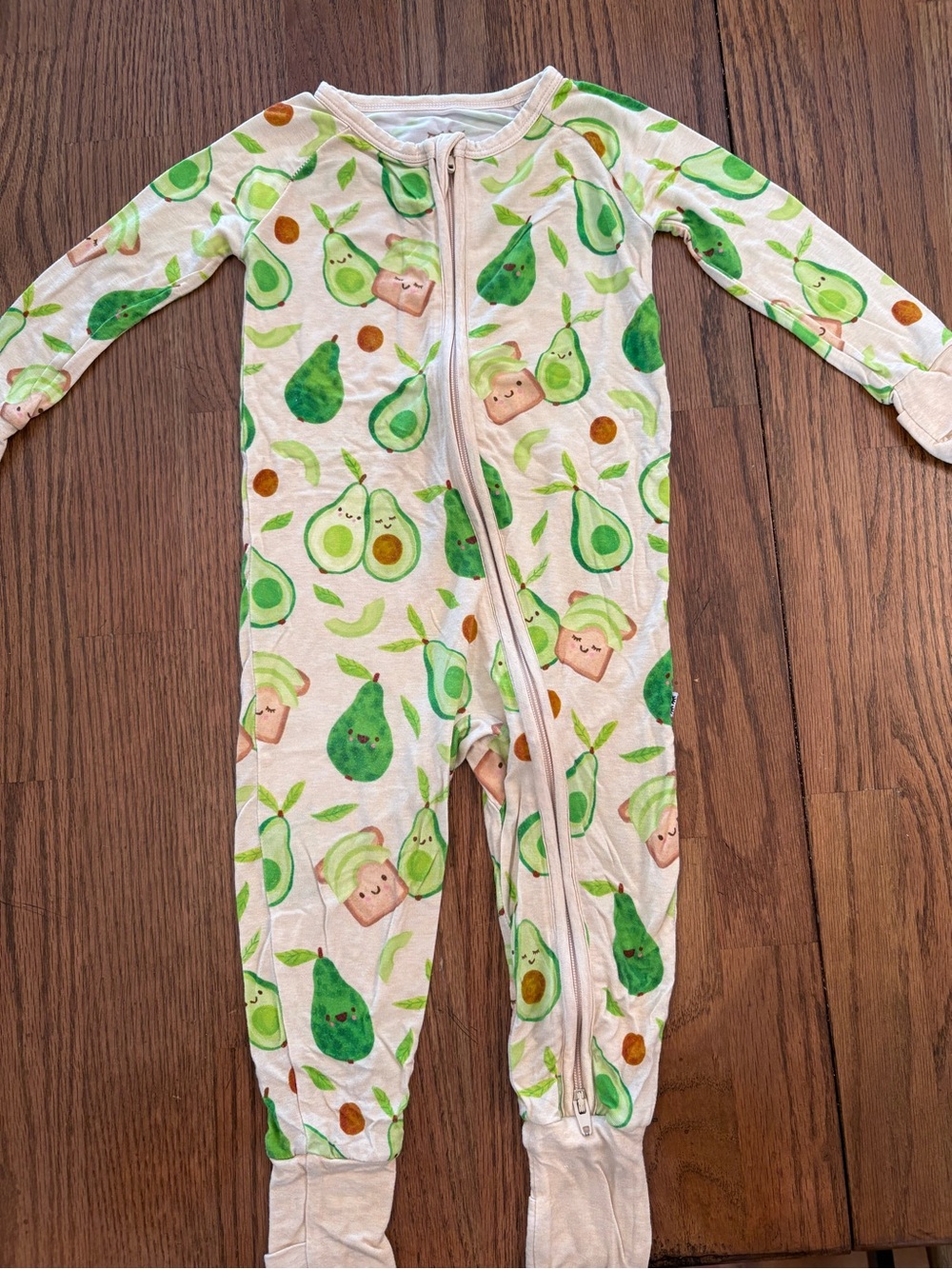 Little Sleepies Avocado Toast Zippy Pajamas - Green